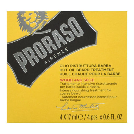 Beard Oil Proraso Wood & Spice (4 x 17 ml)