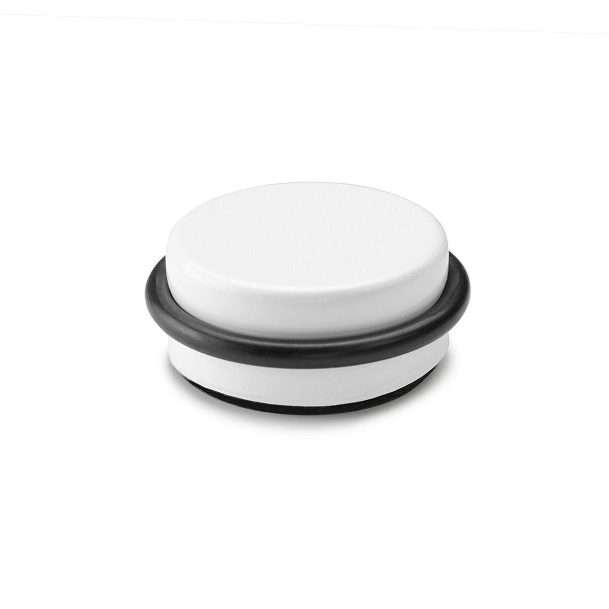 Opritor de ușă Inofix Ø 4,6 x 1,8 cm Uși Adeziv Alb Inofix