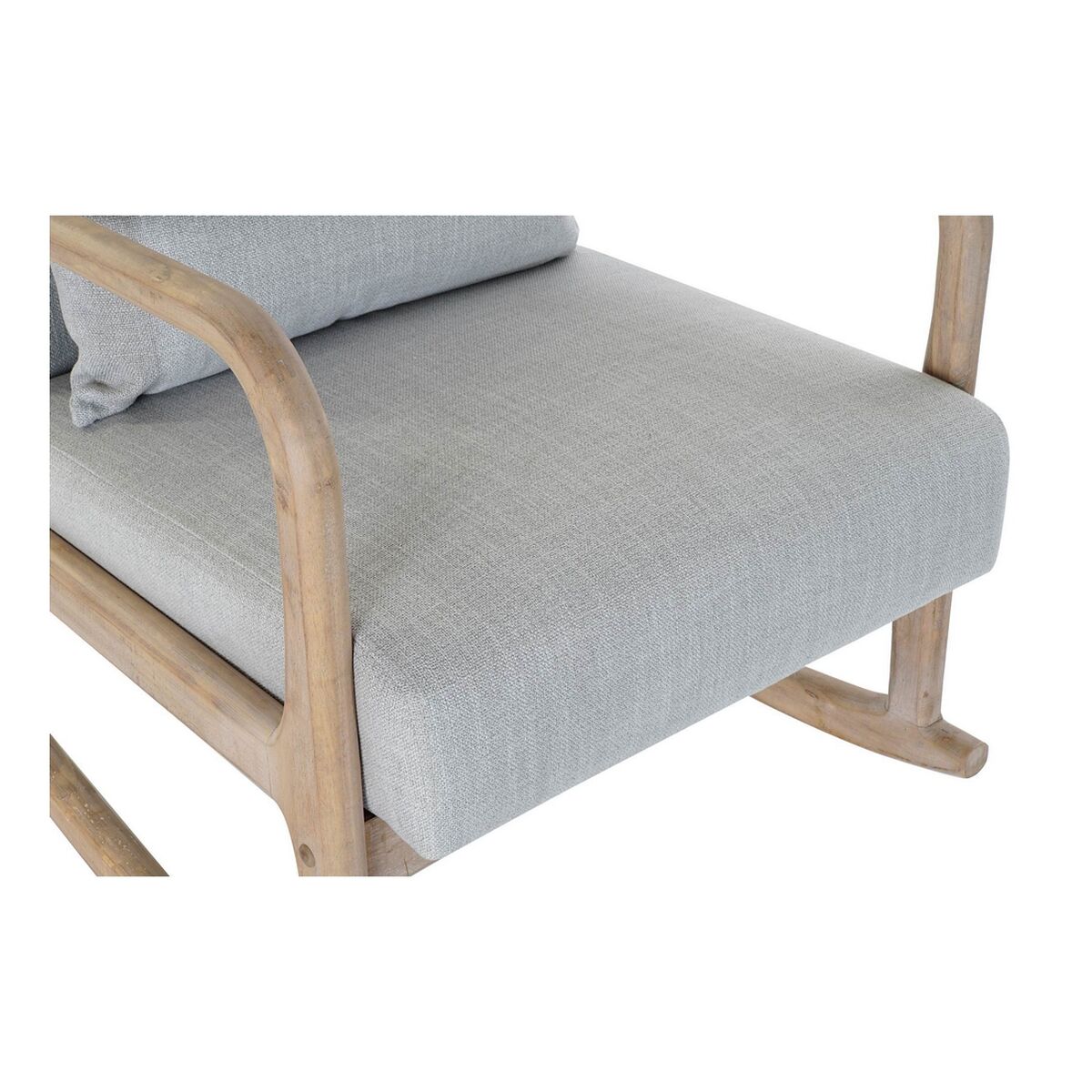 Fotoliu DKD Home Decor Gri Lin Lemn de cauciuc (66 x 88 x 78 cm) DKD Home Decor