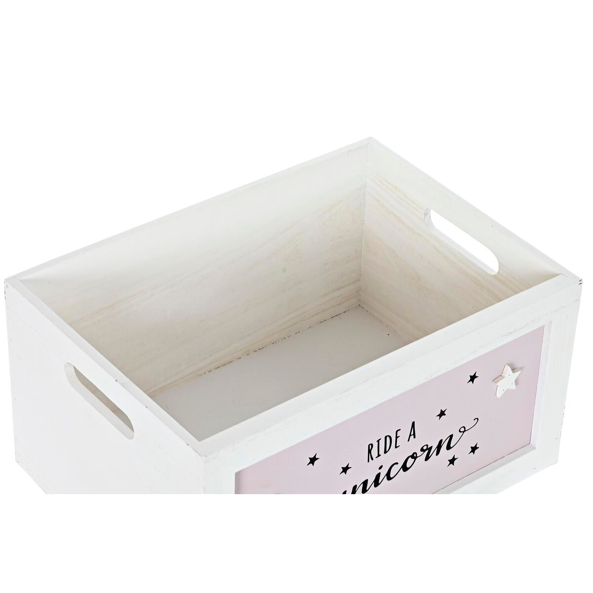 Set de Coșuri DKD Home Decor Alb Infantil Lemn de paulownia (40 x 30 x 55 cm) (5 Piese) DKD Home Decor