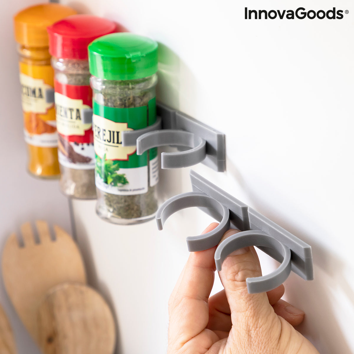 Organizator de condimente adeziv și divizibil Jarlock x20 InnovaGoods InnovaGoods
