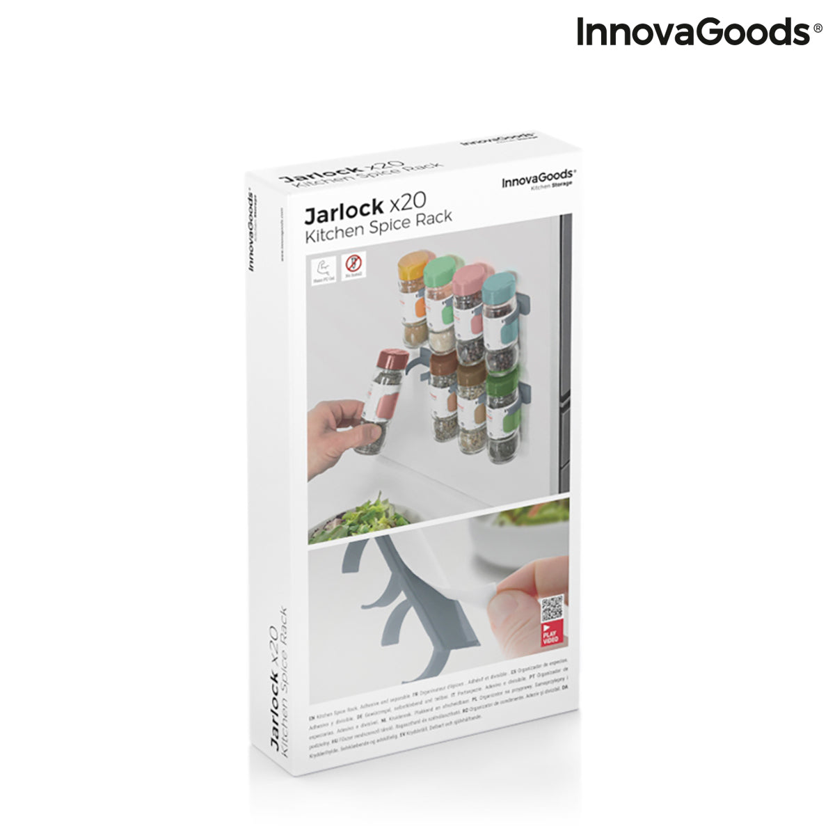 Organizator de condimente adeziv și divizibil Jarlock x20 InnovaGoods InnovaGoods
