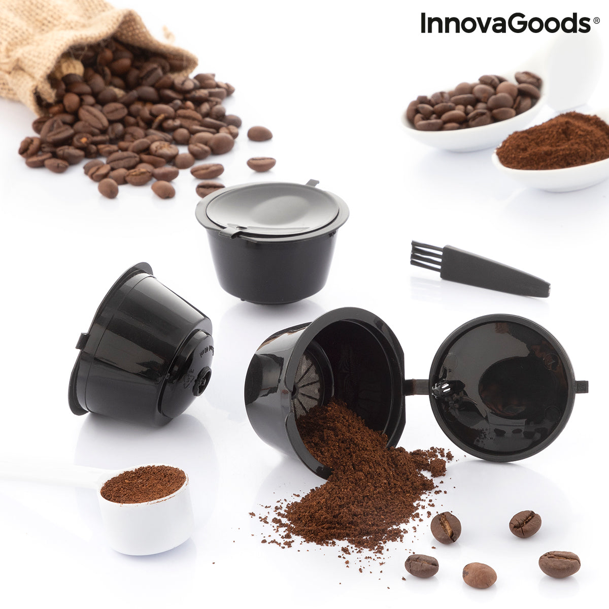 Set de 3 capsule de cafea reutilizabile Redol InnovaGoods InnovaGoods