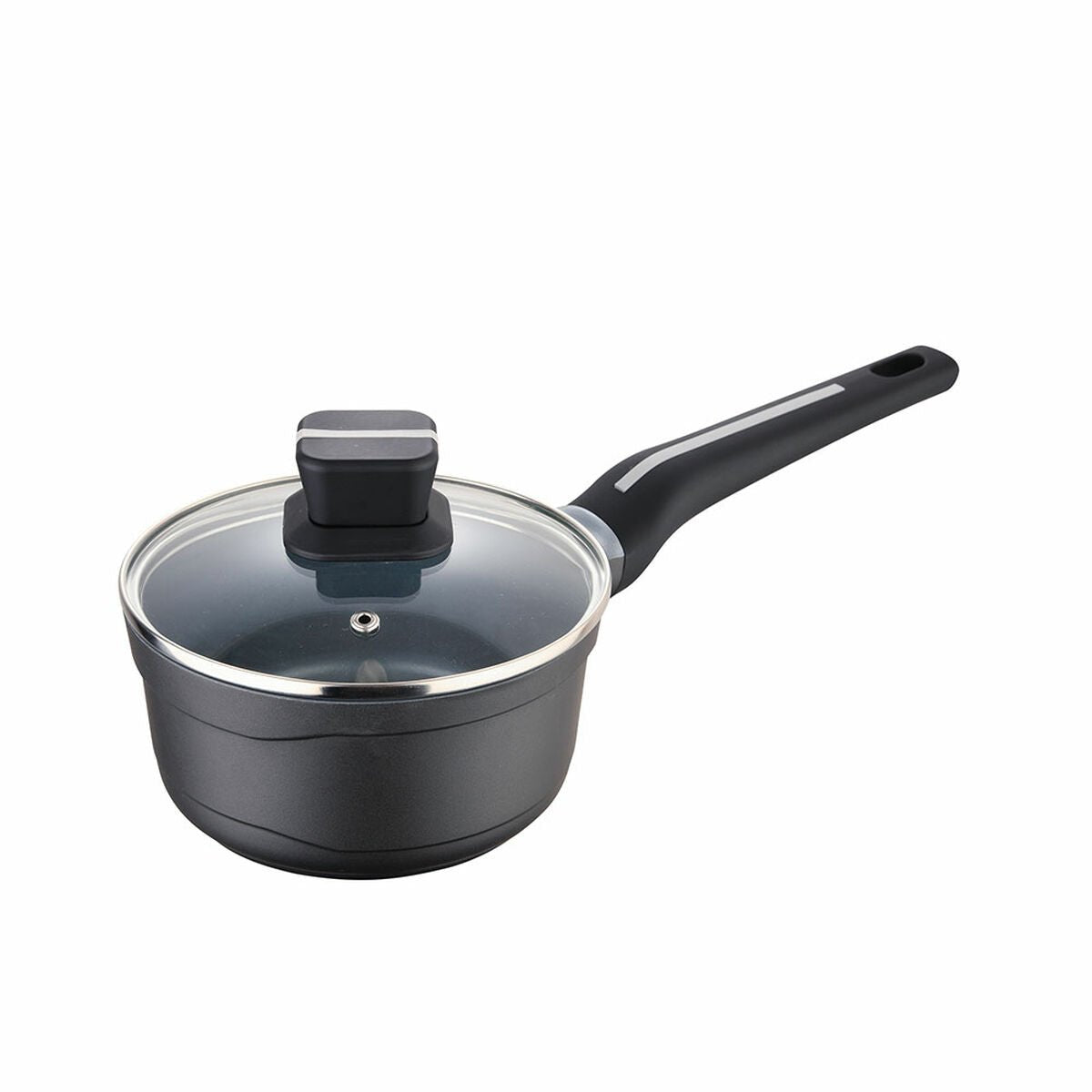 Caserolă cu capac San Ignacio Bistro SG6424 Aluminiu Negru mat (Ø 16 x 8 cm) - www.goemag.com