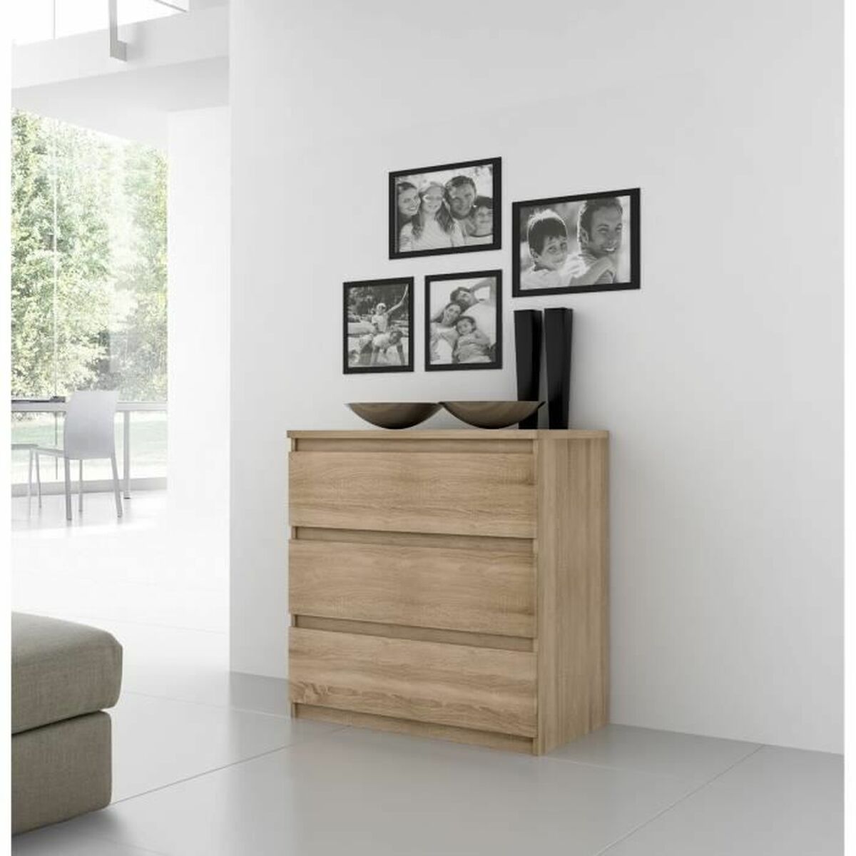 Dulap cu Sertare Chelsea Maro (77,2 x 42 x 79,9 cm) - www.goemag.com
