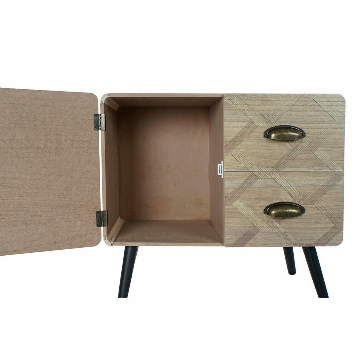 Dulap cu Sertare DKD Home Decor Natural Negru MDF (60 x 30 x 56 cm) - www.goemag.com