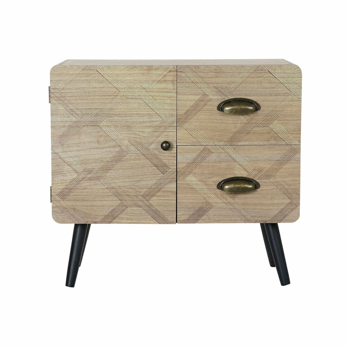 Dulap cu Sertare DKD Home Decor Natural Negru MDF (60 x 30 x 56 cm) - www.goemag.com