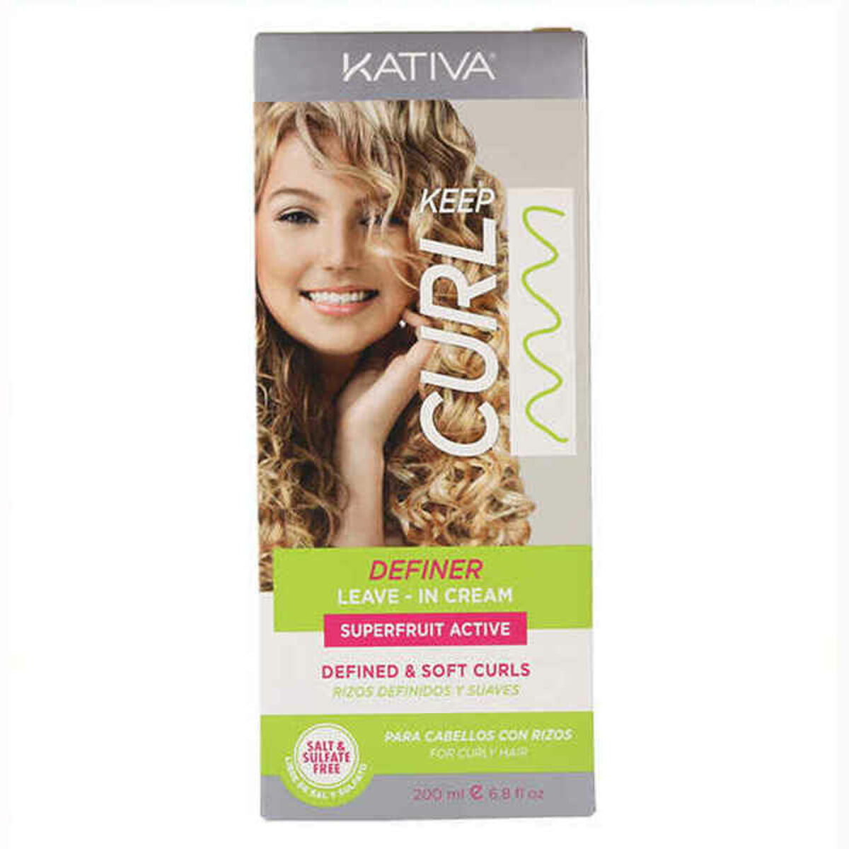 Crema para Definir Rizos Keep Curl Definer Leave In Kativa (200 ml)