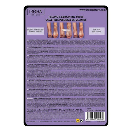 Șosete Hidratante Peeling and Exfoliation Lavender Iroha IN/FOOT-3 (1 Unități)