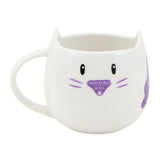 Set Gorjuss Smitten kitten Hrnek Suport pentru pahare 2 Piese Ceramică Negru Alb Gorjuss