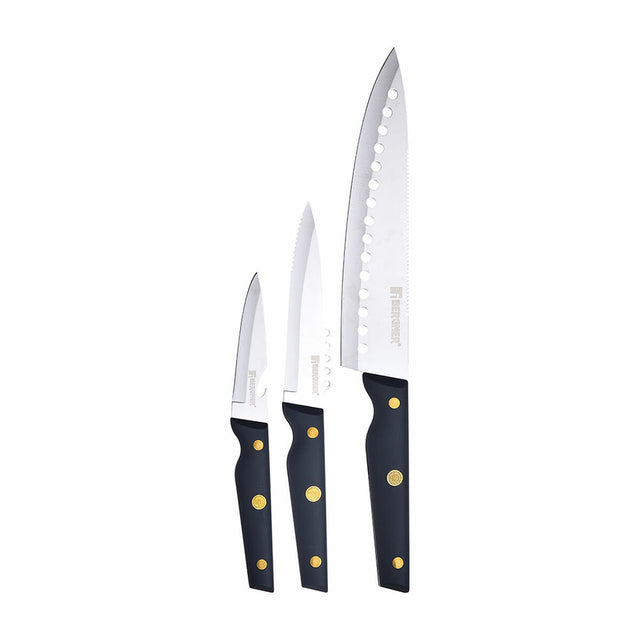 Set de Cuțite Bergner Pro Reeco BG41026DBL Oțel inoxidabil ABS 3 Piese Bergner