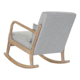 Fotoliu DKD Home Decor Gri Lin Lemn de cauciuc (66 x 88 x 78 cm) DKD Home Decor
