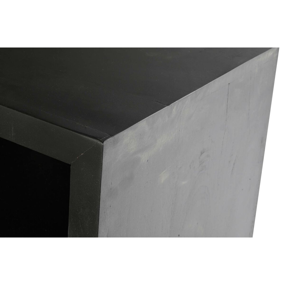 Mobilă TV DKD Home Decor Negru Ratan Lemn de mango (145,5 x 40,5 x 60 cm) DKD Home Decor