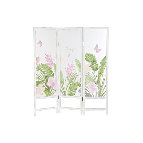 Paravan pliant DKD Home Decor Tropical MDF Nailonas (150 x 2 x 180 cm) DKD Home Decor