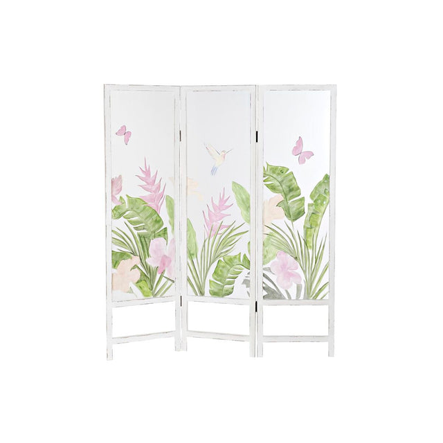 Paravan pliant DKD Home Decor Tropical MDF Nailonas (150 x 2 x 180 cm) DKD Home Decor