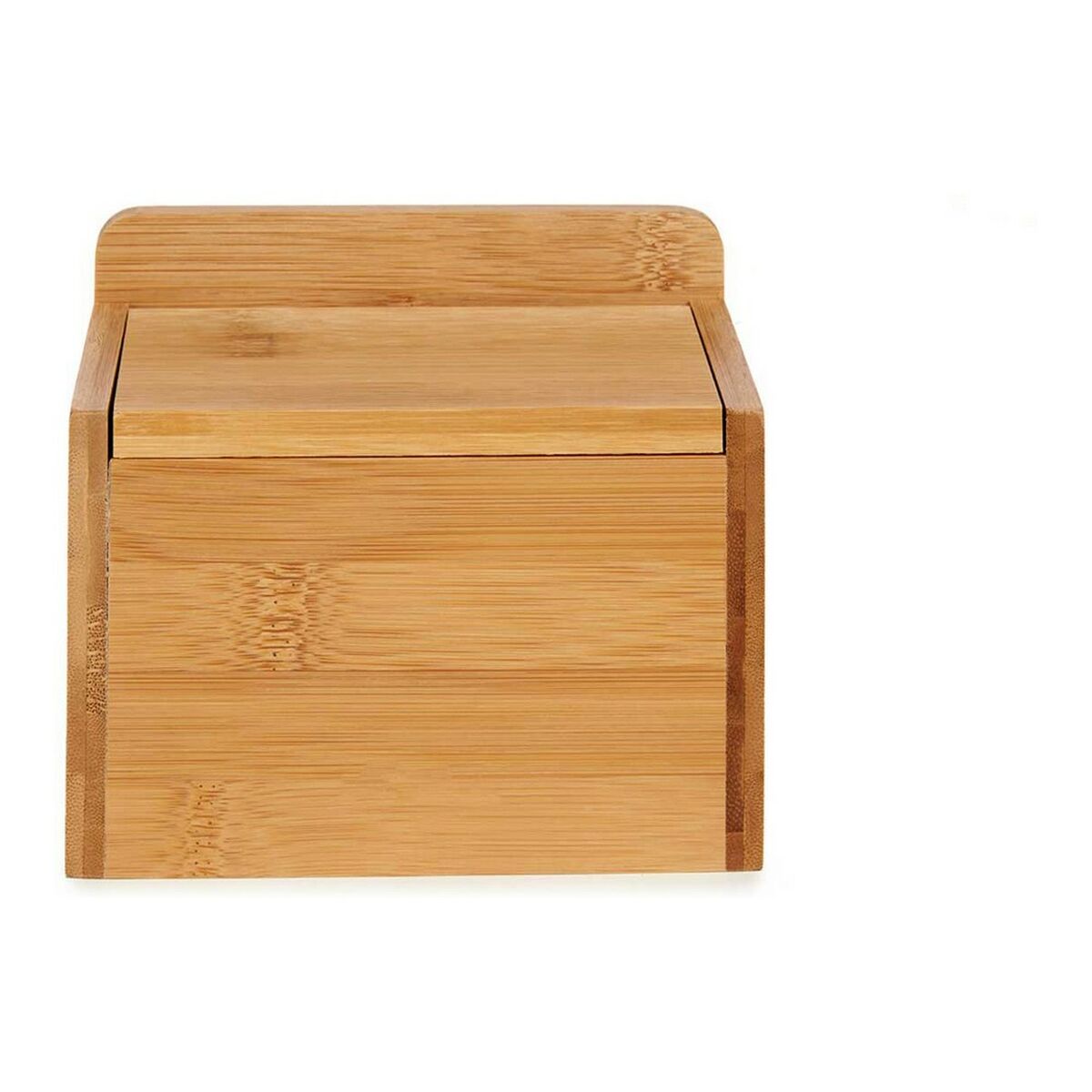 Solniță cu capac Maro Bambus (14 x 9 x 11,5 cm) BigBuy Home