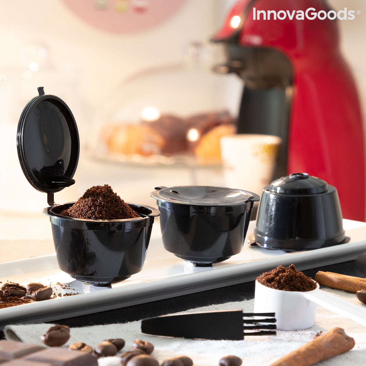 Set de 3 capsule de cafea reutilizabile Redol InnovaGoods InnovaGoods