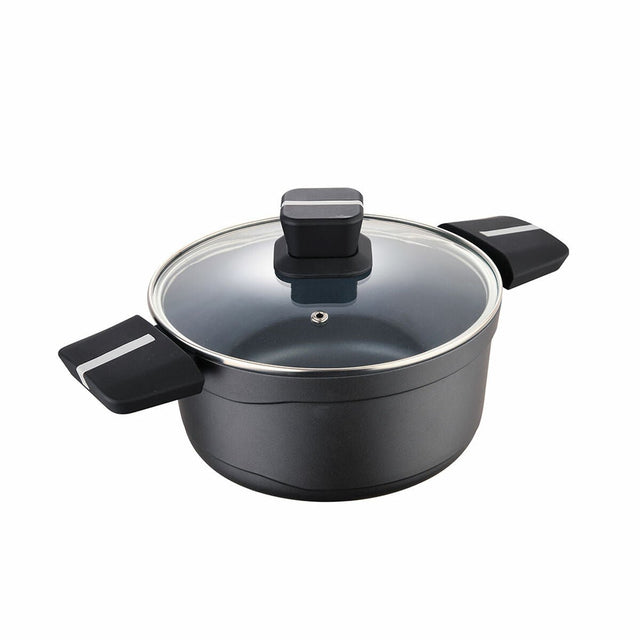 Caserolă Cu Capac San Ignacio Bistro SG6425 Aluminiu Negru mat (Ø 20 x 10 cm) - www.goemag.com