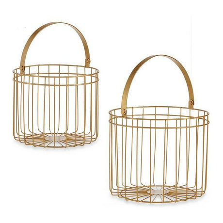 Coș Cilindric Metal (2 pcs) - www.goemag.com