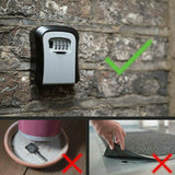 UK 4 Digit Combination Key Lock Box Wall Mounted Key Safe Security Box Outdoor Stor