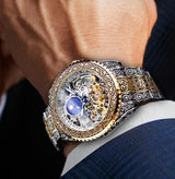 European And American Style Men's Fashion Hollow Retro Carved Automatic Mechanical Watch - www.goemag.com