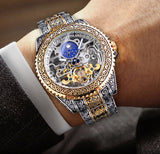 European And American Style Men's Fashion Hollow Retro Carved Automatic Mechanical Watch - www.goemag.com