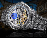 European And American Style Men's Fashion Hollow Retro Carved Automatic Mechanical Watch - www.goemag.com